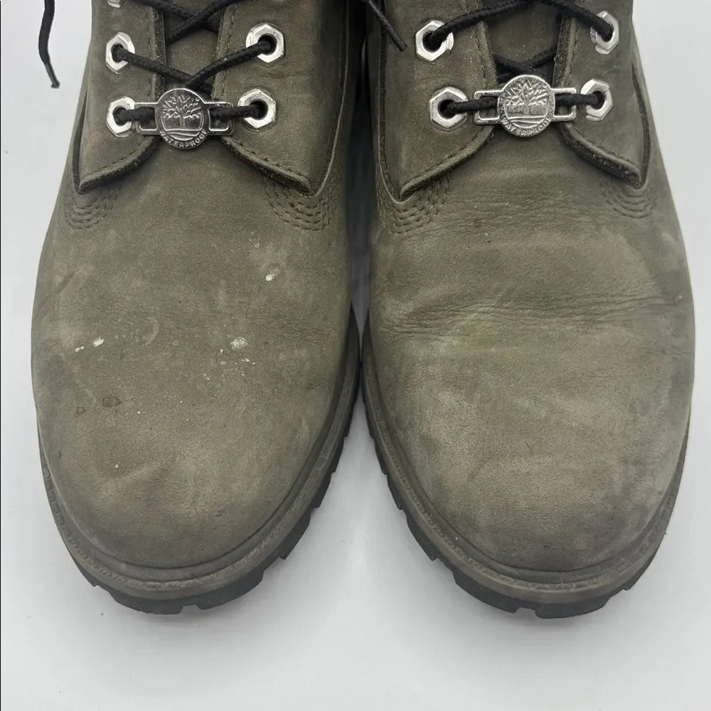 Timberland Classic Premium 6 Inch Boot Dark Green Nubuck 8.5